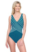 Gottex Embrace V-Neck Surplice One Piece TEAL